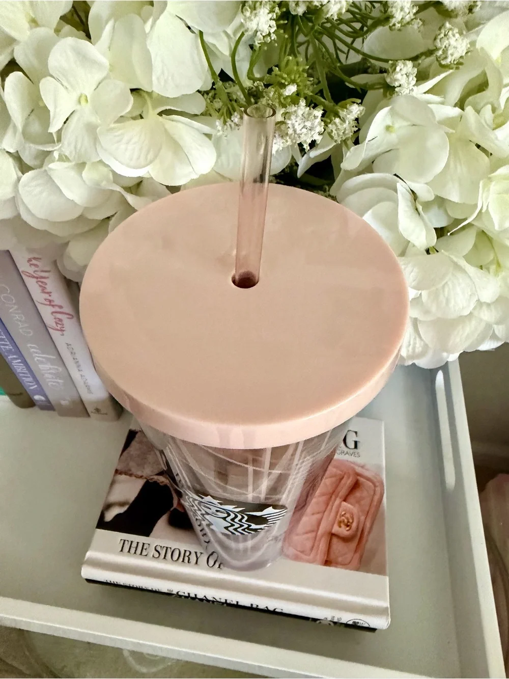 Starbucks 2017 Geometric Rose Gold Metallic Venti Cold Cup